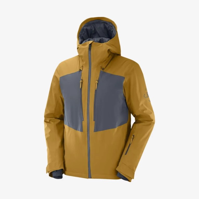 Yellow Salomon Highland Men's Insulated Jackets | PH 02653C